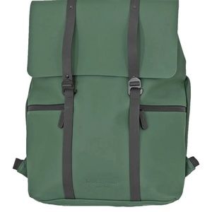 Duchamp Foldover Rubberized Backpack - Dark Green